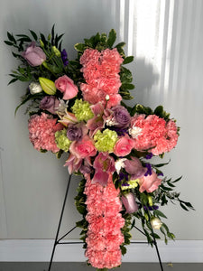 Cross Funeral Wreath