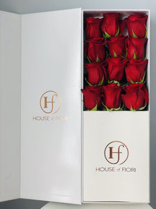 Donatella Rose Box 12 Red Roses